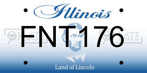 FNT176 Illinois License Plate
