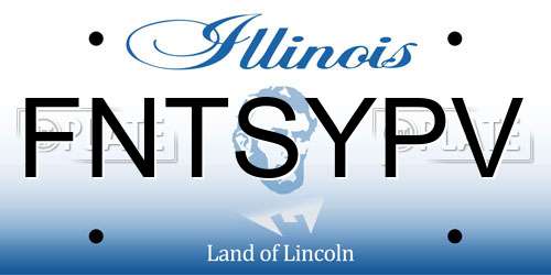FNTSYPV Illinois License Plate