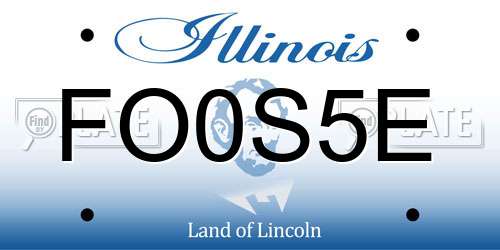 FO0S5E Illinois License Plate