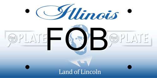 FOB Illinois License Plate