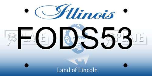 FODS53 Illinois License Plate