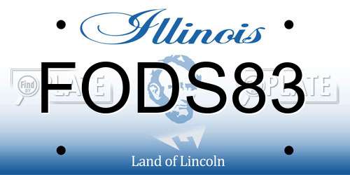 FODS83 Illinois License Plate