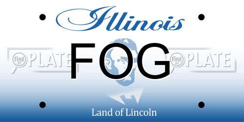 FOG Illinois License Plate