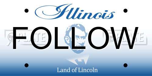 FOLLOW Illinois License Plate