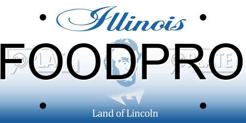 FOODPRO Illinois License Plate