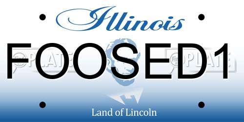 FOOSED1 Illinois License Plate