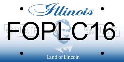 FOPLC16 Illinois License Plate