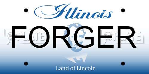 FORGER Illinois License Plate