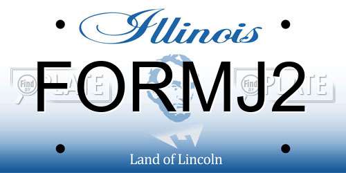 FORMJ2 Illinois License Plate