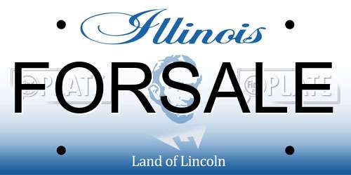 FORSALE Illinois License Plate