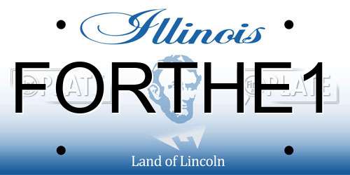FORTHE1 Illinois License Plate
