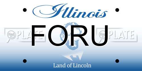 FORU Illinois License Plate