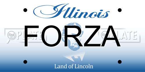 FORZA Illinois License Plate
