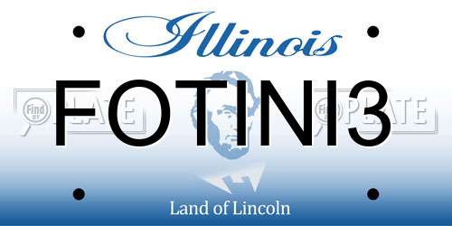 FOTINI3 Illinois License Plate