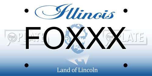 FOXXX Illinois License Plate