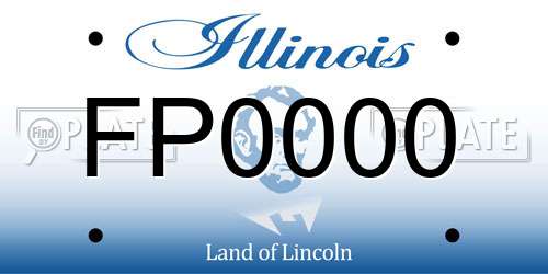 FP0000 Illinois License Plate