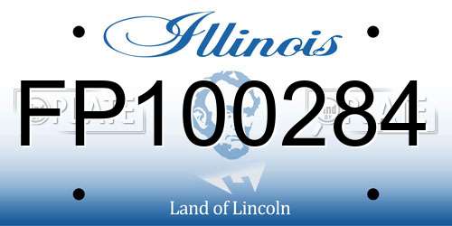 FP100284 Illinois License Plate