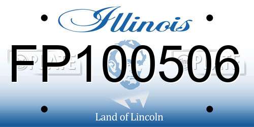 FP100506 Illinois License Plate
