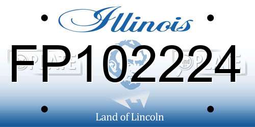 FP102224 Illinois License Plate