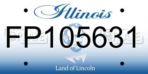FP105631 Illinois License Plate