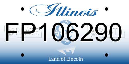 FP106290 Illinois License Plate