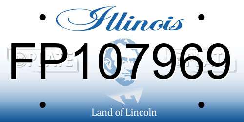 FP107969 Illinois License Plate