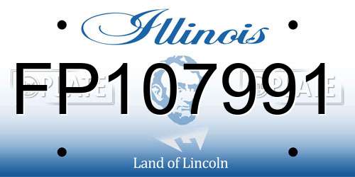 FP107991 Illinois License Plate
