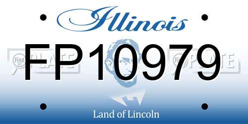 FP10979 Illinois License Plate