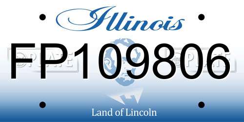 FP109806 Illinois License Plate