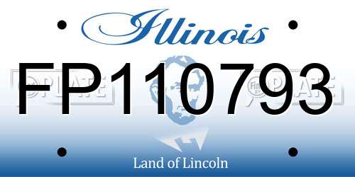 FP110793 Illinois License Plate