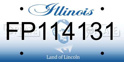 FP114131 Illinois License Plate