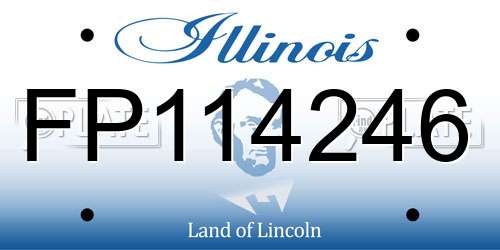 FP114246 Illinois License Plate