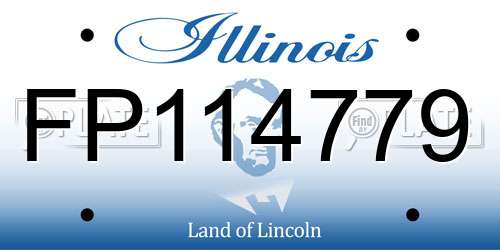 FP114779 Illinois License Plate