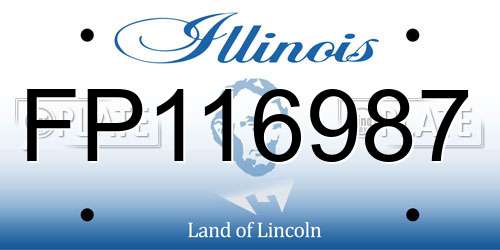 FP116987 Illinois License Plate
