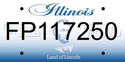 FP117250 Illinois License Plate