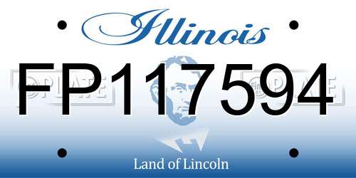 FP117594 Illinois License Plate