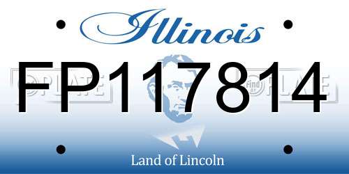FP117814 Illinois License Plate