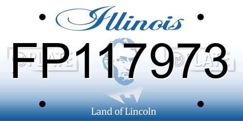 FP117973 Illinois License Plate