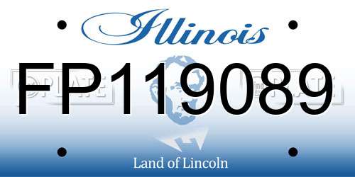 FP119089 Illinois License Plate