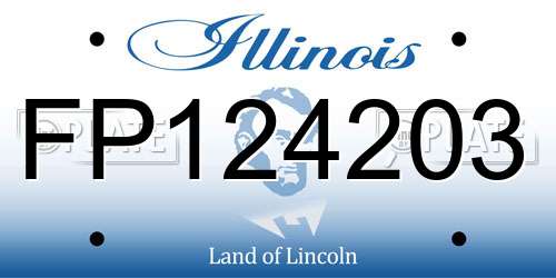 FP124203 Illinois License Plate