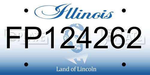FP124262 Illinois License Plate
