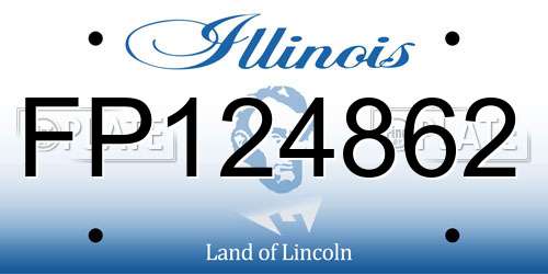 FP124862 Illinois License Plate