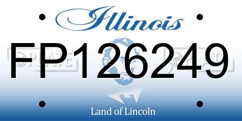 FP126249 Illinois License Plate
