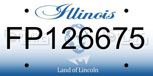 FP126675 Illinois License Plate