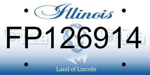 FP126914 Illinois License Plate