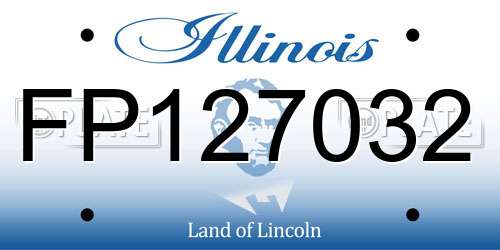 FP127032 Illinois License Plate