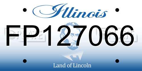 FP127066 Illinois License Plate