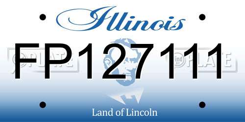 FP127111 Illinois License Plate