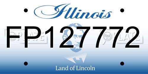 FP127772 Illinois License Plate
