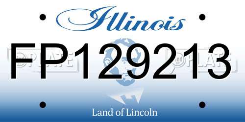 FP129213 Illinois License Plate